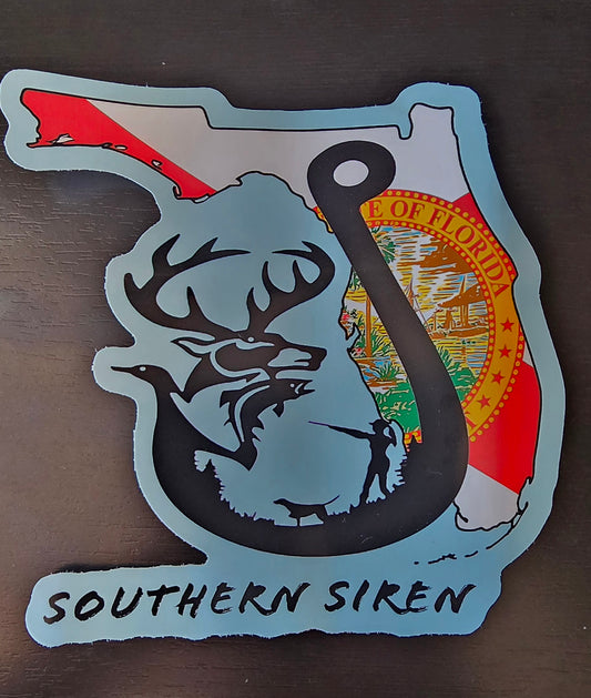 Southern Siren 7"x7" Vinyl Car Sticker