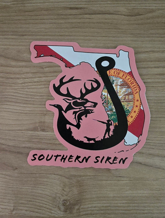 Southern Siren 7"x7" Vinyl Car Sticker