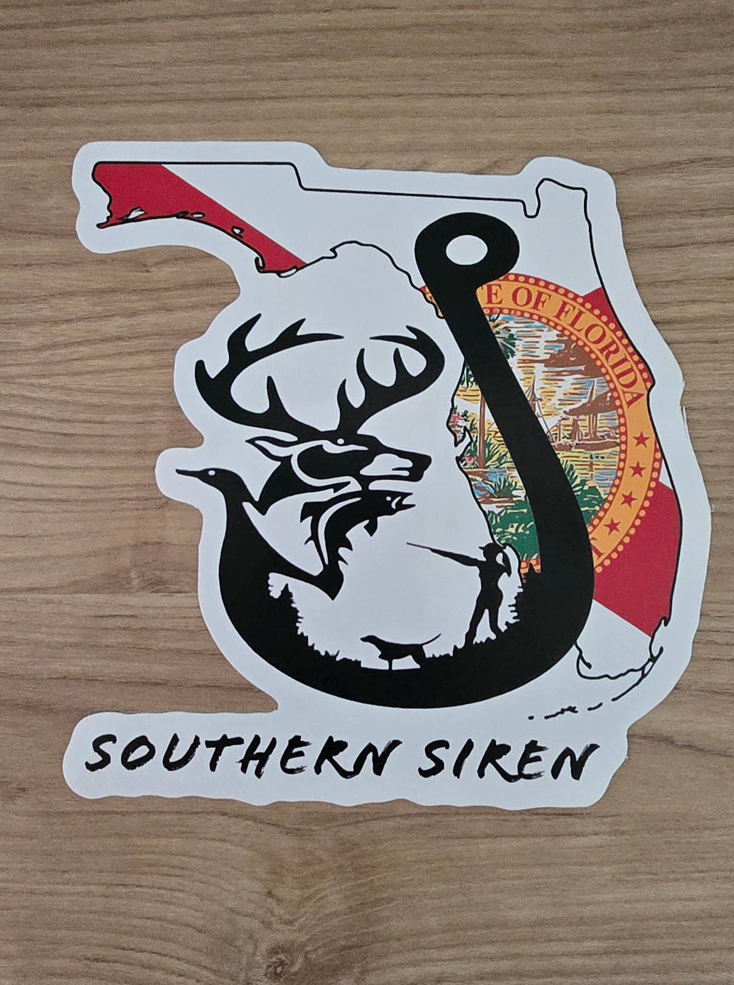 Southern Siren 7"x7" Vinyl Car Sticker